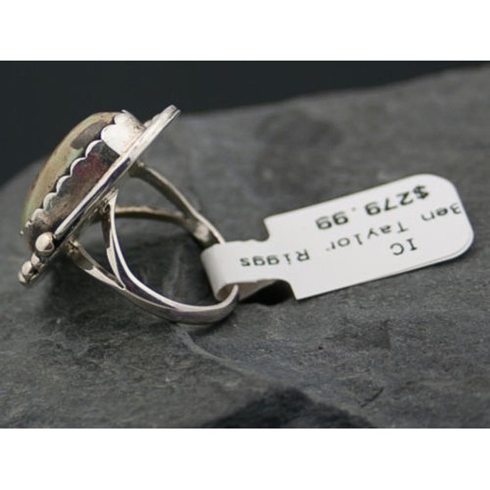 Handmade Certified Authentic Navajo .925 Sterling Silver Natural Turquoise Native American Ring  390676453037
