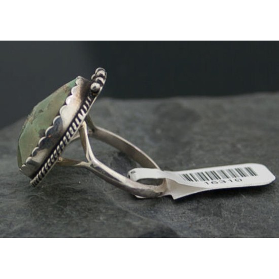 Handmade Certified Authentic Navajo .925 Sterling Silver Natural Turquoise Native American Ring  390684351098