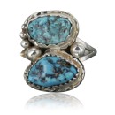 Handmade Navajo .925 Sterling Silver Natural Turquoise Native American Ring 390719058360