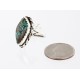 Handmade Certified Authentic Navajo .925 Sterling Silver Natural Turquoise Native American Ring  390751303962