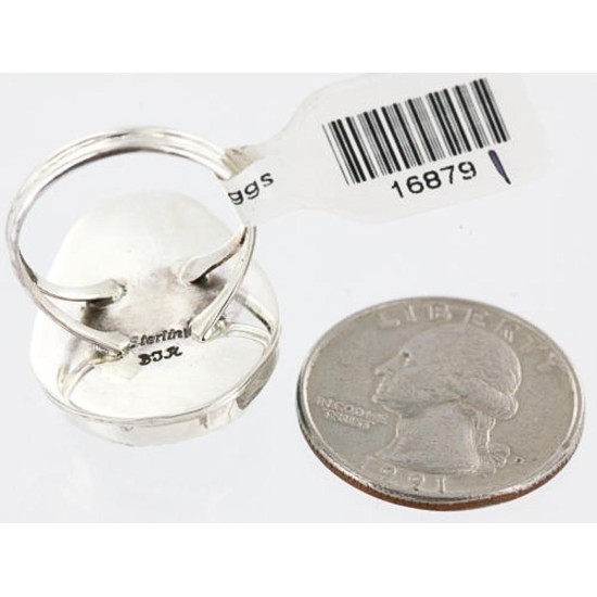 Handmade Certified Authentic Navajo .925 Sterling Silver Natural Turquoise Native American Ring  390781094402