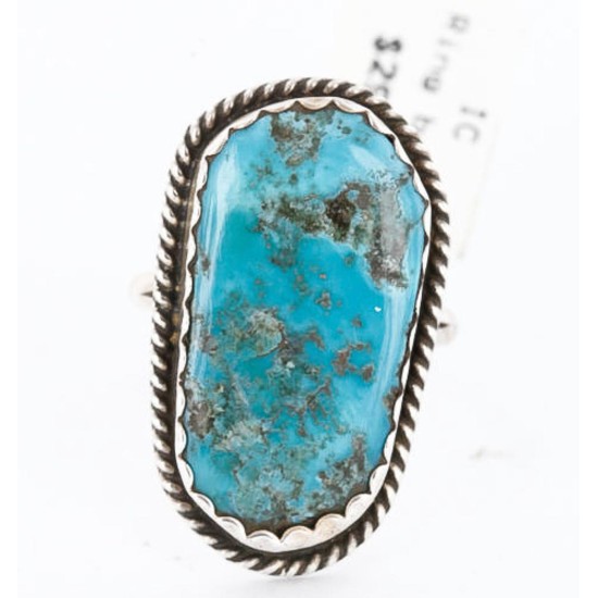 Handmade Certified Authentic Navajo .925 Sterling Silver Natural Turquoise Native American Ring  390786354436