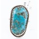Handmade Certified Authentic Navajo .925 Sterling Silver Natural Turquoise Native American Ring  390786354436