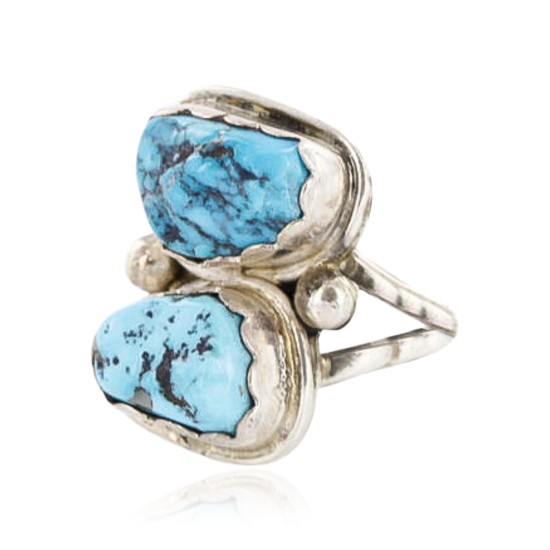 Handmade Certified Authentic Navajo .925 Sterling Silver Natural Turquoise Native American Ring  390844158382