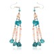 Handmade Certified Authentic Navajo .925 Sterling Silver Natural Turquoise Spiny Oyster Native American Dangle Earrings 18201 Handmade Certified Authentic Navajo .925 Sterling Silver Natural Turquoise Spiny Oyster Native American Dangle Earrings 18201