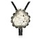 Handmade Certified Authentic Navajo .925 Sterling Silver Natural White Buffalo Native American Bolo Tie  24408-2