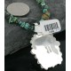Handmade Certified Authentic Navajo .925 Sterling Silver NaturalONE Mountain Turquoise Native American Necklace 370911843682