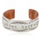Handmade Certified Authentic Navajo .925 Sterling Silver Pure Copper Native American Bracelet  12872