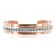 Handmade Certified Authentic Navajo .925 Sterling Silver Pure Copper Native American Bracelet 12902-1