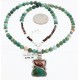 HANDMADE Certified Authentic Navajo .925 Sterling Silver PURPLE Spiny and Turquoise Native American Necklace 371102813002