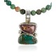 HANDMADE Certified Authentic Navajo .925 Sterling Silver PURPLE Spiny and Turquoise Native American Necklace 371102813002
