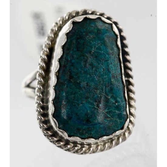 HANDMADE Certified Authentic Navajo .925 Sterling Silver SPIDER WEB Turquoise Native American Ring  371102389204