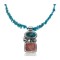 Handmade Certified Authentic Navajo .925 Sterling Silver Spiny Oyster and Natural Turquoise Native American Necklace & Pendant 390619935942