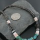 Handmade Certified Authentic Navajo .925 Sterling Silver Spiny Oyster and Turquoise Graduated Heishi Native American Necklace 370922209464