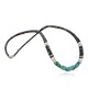 Handmade Certified Authentic Navajo .925 Sterling Silver Spiny Oyster and Turquoise Graduated Heishi Native American Necklace 370922209464