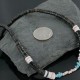 Handmade Certified Authentic Navajo .925 Sterling Silver Spiny Oyster and Turquoise Graduated Heishi Native American Necklace 390677849173