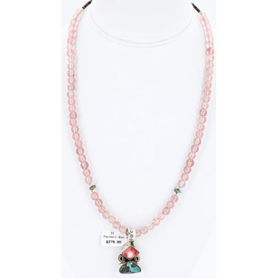 Handmade Certified Authentic Navajo .925 Sterling Silver Spiny Oyster and Turquoise Native American Necklace 390785552795