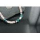 Handmade Certified Authentic Navajo .925 Sterling Silver Spiny Oyster, Turquoise and Graduated Heishi Native American Necklace 390688314868