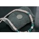 Handmade Certified Authentic Navajo .925 Sterling Silver Spiny Oyster, Turquoise and Graduated Heishi Native American Necklace 390688314868