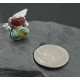 Handmade Certified Authentic Navajo .925 Sterling Silver Stone Mountain Turquoise Coral Native American Ring  390734448094