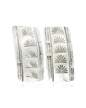 Handmade Certified Authentic Navajo .925 Sterling Silver Stud Native American Earrings 371202320513