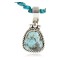 Handmade Certified Authentic Navajo .925 Sterling Silver Turquoise and Agate Native American Necklace & Pendant 390784634158