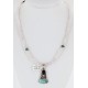 Handmade Certified Authentic Navajo .925 Sterling Silver Turquoise and PURPLE Spiny Oyster Native American Necklace 390851756423