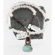 Handmade Certified Authentic Navajo .925 Sterling Silver Turquoise and PURPLE Spiny Oyster Native American Necklace 390851756423