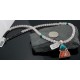 Handmade Certified Authentic Navajo .925 Sterling Silver Turquoise and Spiny Oyster Native American Necklace 370801534296