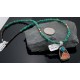 Handmade Certified Authentic Navajo .925 Sterling Silver Turquoise and Spiny Oyster Native American Necklace 390593289491