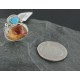 Handmade Certified Authentic Navajo .925 Sterling Silver Turquoise and Spiny Oyster Native American Ring  390714242990