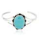 Handmade Navajo .925 Sterling Silver Turquoise Native American Bracelet 13085 Handmade Navajo .925 Sterling Silver Turquoise Native American Bracelet 13085