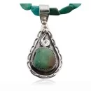 Handmade Navajo .925 Sterling Silver Turquoise Native American Necklace 370838744995
