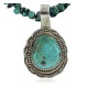 Handmade Certified Authentic Navajo .925 Sterling Silver Turquoise Native American Necklace 370900486950