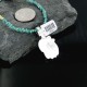Handmade Certified Authentic Navajo .925 Sterling Silver Turquoise Native American Necklace 370906043261