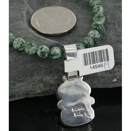 Handmade Certified Authentic Navajo .925 Sterling Silver Turquoise Native American Necklace 370910273613