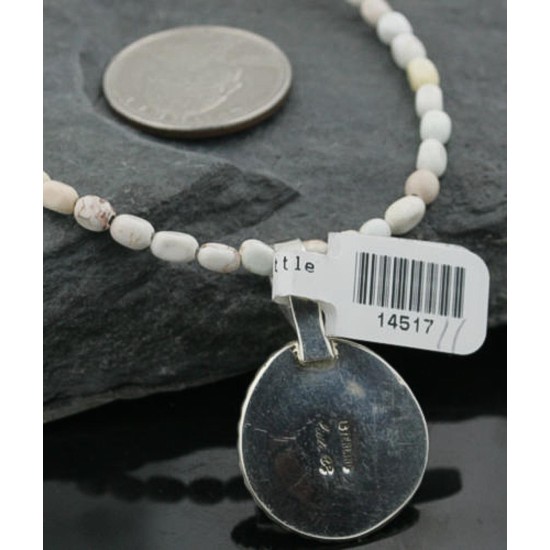 Handmade Certified Authentic Navajo .925 Sterling Silver Turquoise Native American Necklace 370970386601