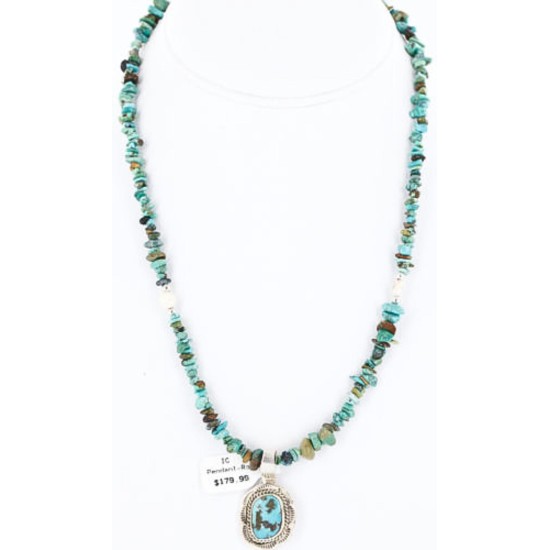 Handmade Certified Authentic Navajo .925 Sterling Silver Turquoise Native American Necklace 371016815919