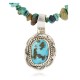 Handmade Certified Authentic Navajo .925 Sterling Silver Turquoise Native American Necklace 371016815919