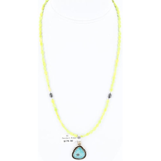 Handmade Certified Authentic Navajo .925 Sterling Silver Turquoise Native American Necklace 371016874340