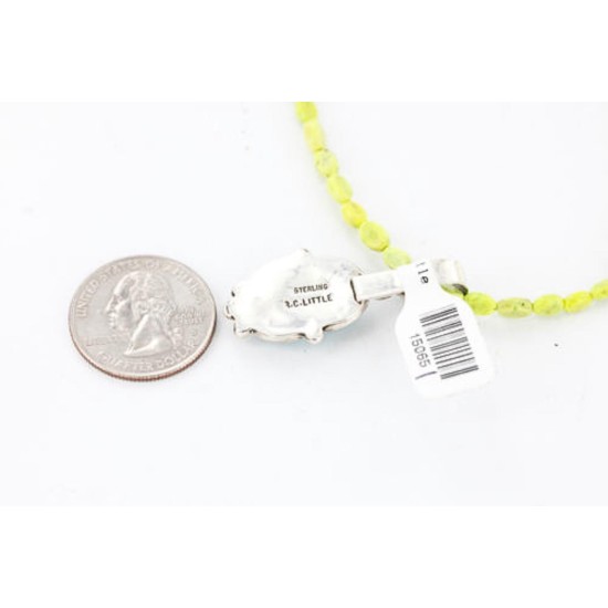 Handmade Certified Authentic Navajo .925 Sterling Silver Turquoise Native American Necklace 371020868767
