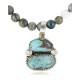 Handmade Certified Authentic Navajo .925 Sterling Silver Turquoise Native American Necklace 371029409820