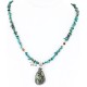 Handmade Certified Authentic Navajo .925 Sterling Silver Turquoise Native American Necklace 371136429324