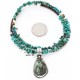 Handmade Certified Authentic Navajo .925 Sterling Silver Turquoise Native American Necklace 371136429324