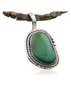 Handmade Certified Authentic Navajo .925 Sterling Silver  Turquoise Native American Necklace 390617925297