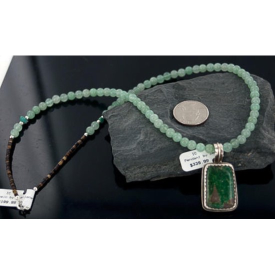 Handmade Certified Authentic Navajo .925 Sterling Silver Turquoise Native American Necklace 390652794363