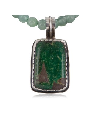 Handmade Certified Authentic Navajo .925 Sterling Silver Turquoise Native American Necklace 390652794363
