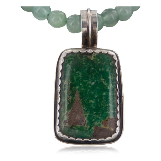 Handmade Certified Authentic Navajo .925 Sterling Silver Turquoise Native American Necklace 390652794363