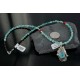 Handmade Certified Authentic Navajo .925 Sterling Silver Turquoise Native American Necklace 390673583619