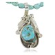 Handmade Certified Authentic Navajo .925 Sterling Silver Turquoise Native American Necklace 390673583619